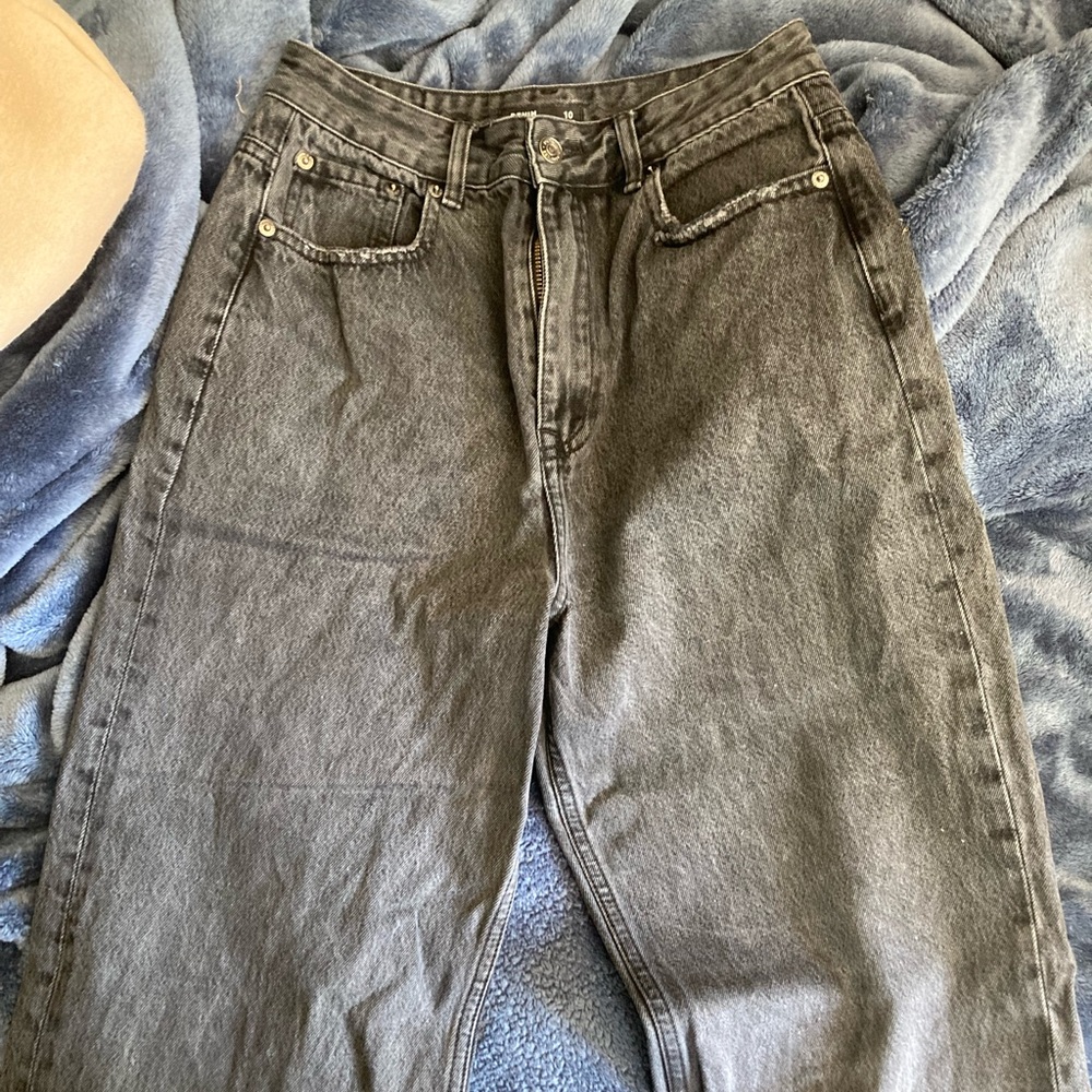 Faded Black Denim Jeans
